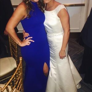 Blue long formal dress